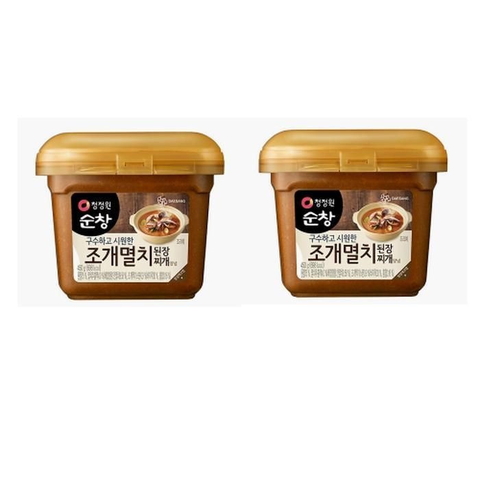상세페이지 참고 [청정원] 청정원 순창 조개멸치 찌개된장양념 450gx2 맛있는 간편식