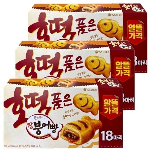 오리온제과 호떡품은 참붕어빵 558g 3개