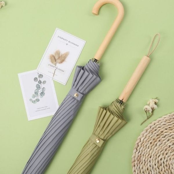 [하프클럽]모노무드 튼튼한 여름 장우산 손잡이 자동 구미호뎐우산 폰지 살대많은