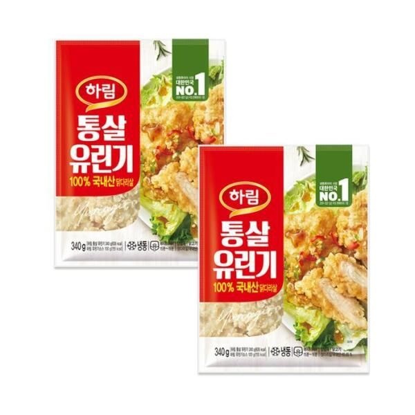 [셀러허브 식품] 하림 통살 유린기 340g 2봉