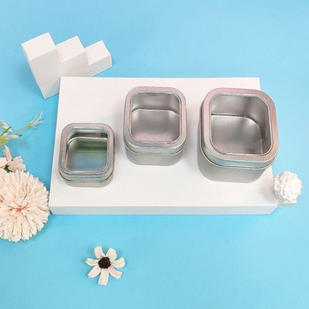 사각 투명 틴 케이스 소품수납통 심플정리통 서랍정리함