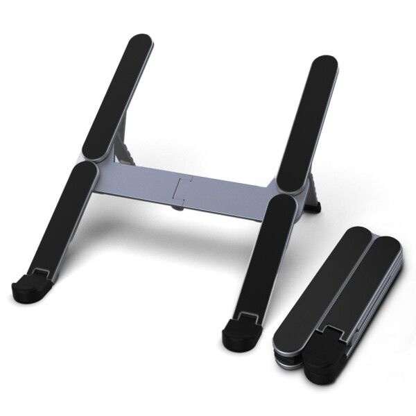 [디큐브(DICUBE)] 플렉시젠U 접이식 노트북 거치대 알루미늄 맥북 거치대 받침대 휴대용