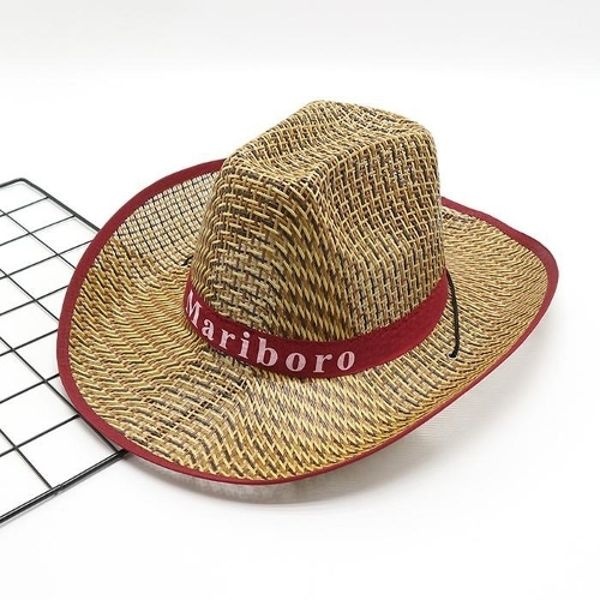 [더망고플래닛] 여름 패션 밀짚 카우보이 페도라 중절모자 보터햇