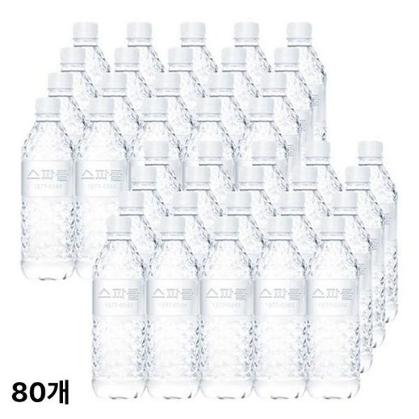 무라벨 스파클 생수 500mL x 80병 빈병회수