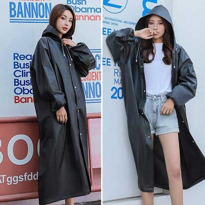 [아우트]캠핑 준비물 롱 레인 코트 우비