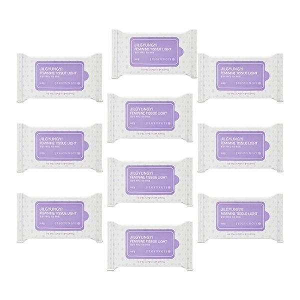 [하프클럽]질경이 페미닌티슈 라이트(10매) 10팩