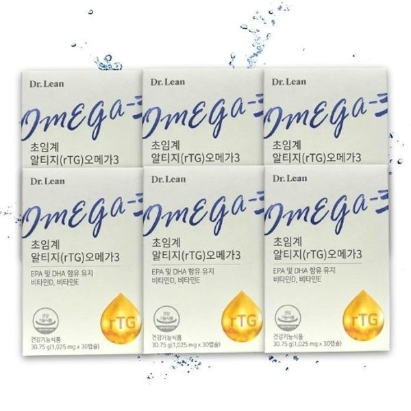 [닥터린] 닥터린 초임계 알티지 오메가3 1025mg 30캡슐 X 6...