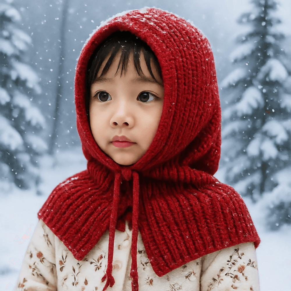 따뜻한 부드러운 바라클라바 유아 포근한 귀여운 목감기예방 겨울 넥워머