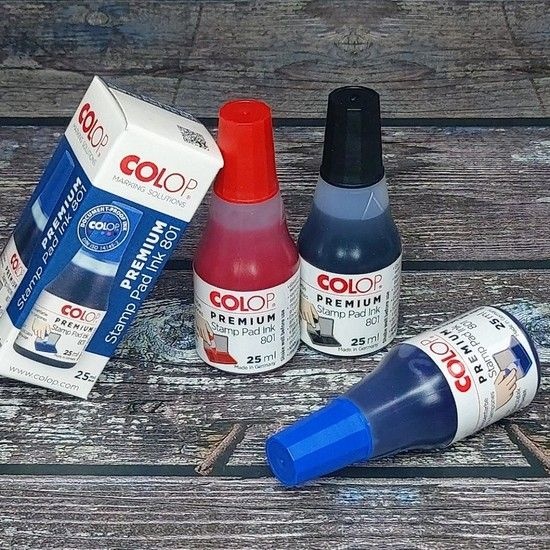 (주)에이치플러스몰 컬럽 독일산 넘버링/일부인/자동 스탬프패드 리필잉크 문구반점 콜롭