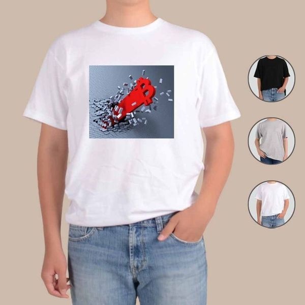 [하프클럽]모노무드 그림 가상화폐 거래소 라운드티 반팔면티 반팔티