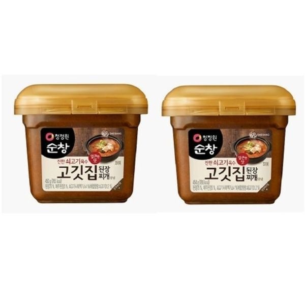 [청정원] 청정원 순창 고깃집된장 찌개양념 450gx2 맛있는 간편식
