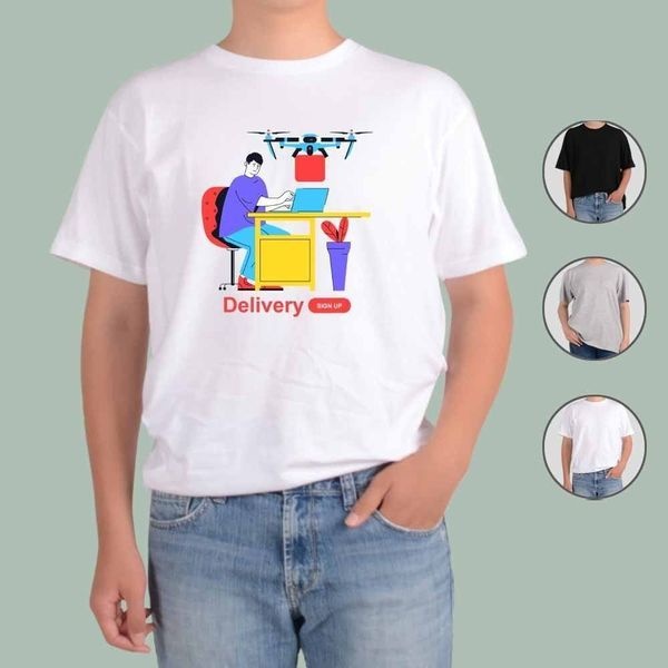 [하프클럽]모노무드 애쉬오트밀 반팔티 배달 드론배달 택배 화물 HG