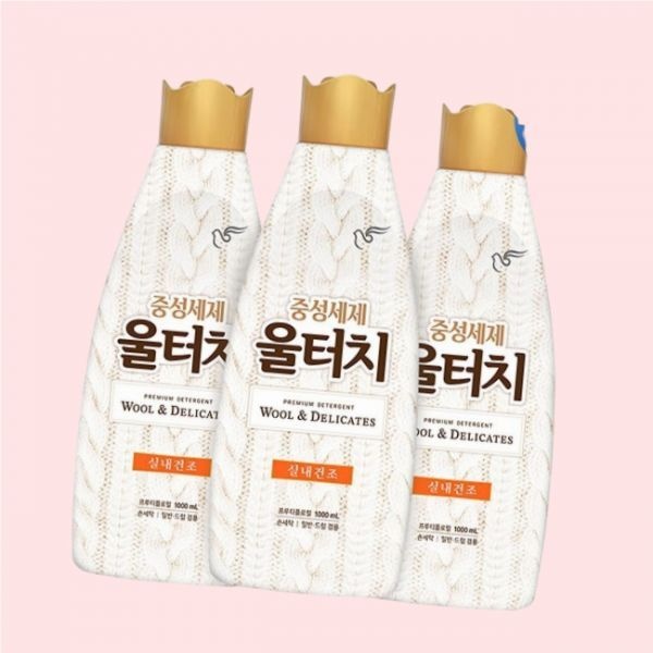 피죤 울터치 중성세제 소프트펄 1L 용기 x 3개 2132072374 4005828