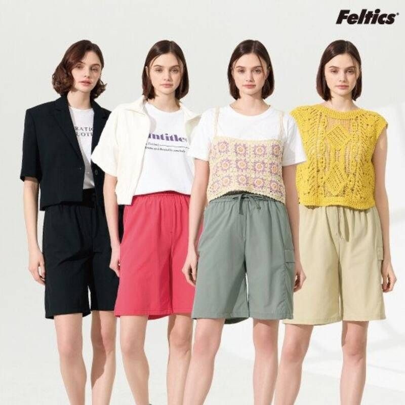 [TV상품](파격특가 4종 39,900원)25SS 펠틱스 여성 하프팬츠 4종 [F509W]