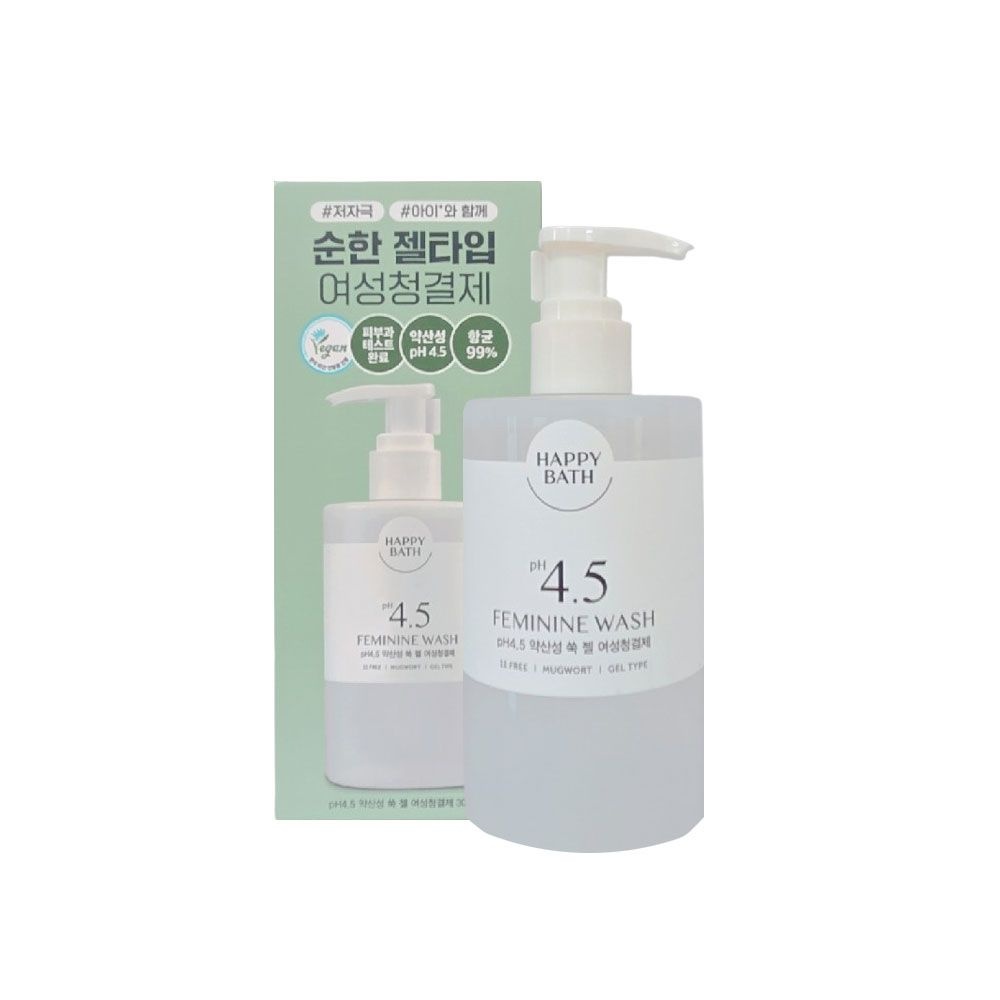 [오늘출발] 해피바스 PH4.5 약산성 쑥 젤 여성청결제 300ml