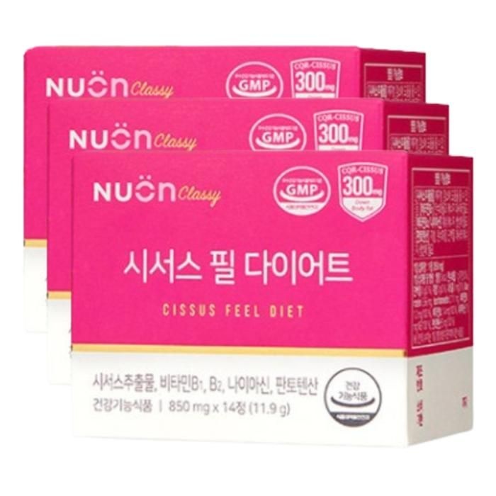 서흥 뉴온 시서스 필 다이어트 보조제 체지방 관리 14정 X3