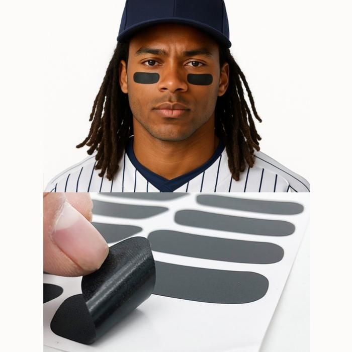 [느낌상점] 야구 아이패치 블랙 아이 눈밑 눈부심 방지 스티커 테이프 차단 보호 선수 사회인 야구단