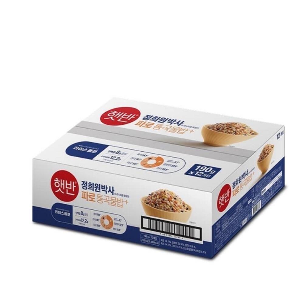 [CJ제일제당(주)]햇반 파로 통곡물밥 190g x 12