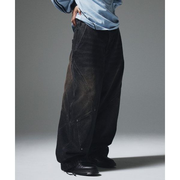 TRAVEL 트래블 1월26일발송 블랙벌룬 데님청바지 청바지코디