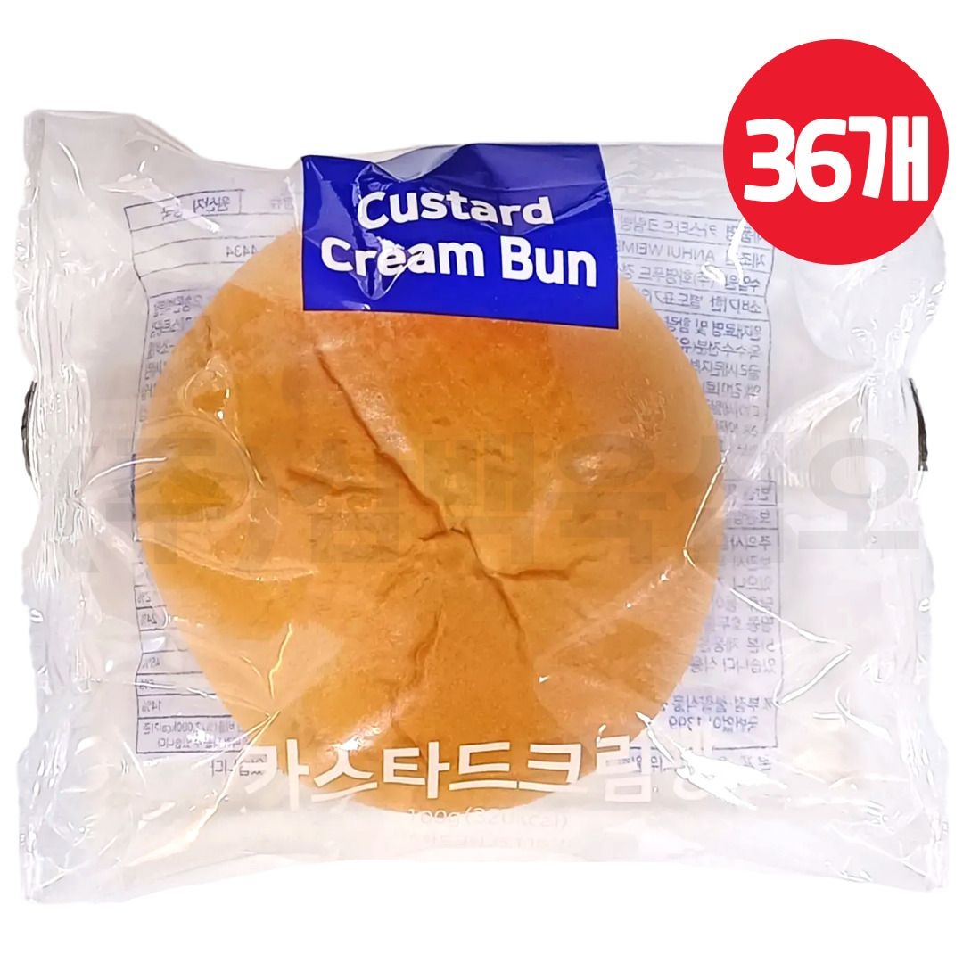 천원빵 카스타드크림빵 100g ×36개