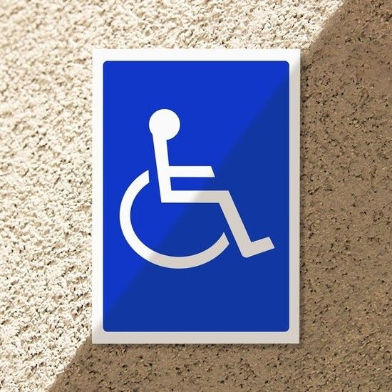 장애인 구역 안내 판넬 스티커 표시판 표지판 안내판 안내표지판 장애인 장애인편의시설 주차