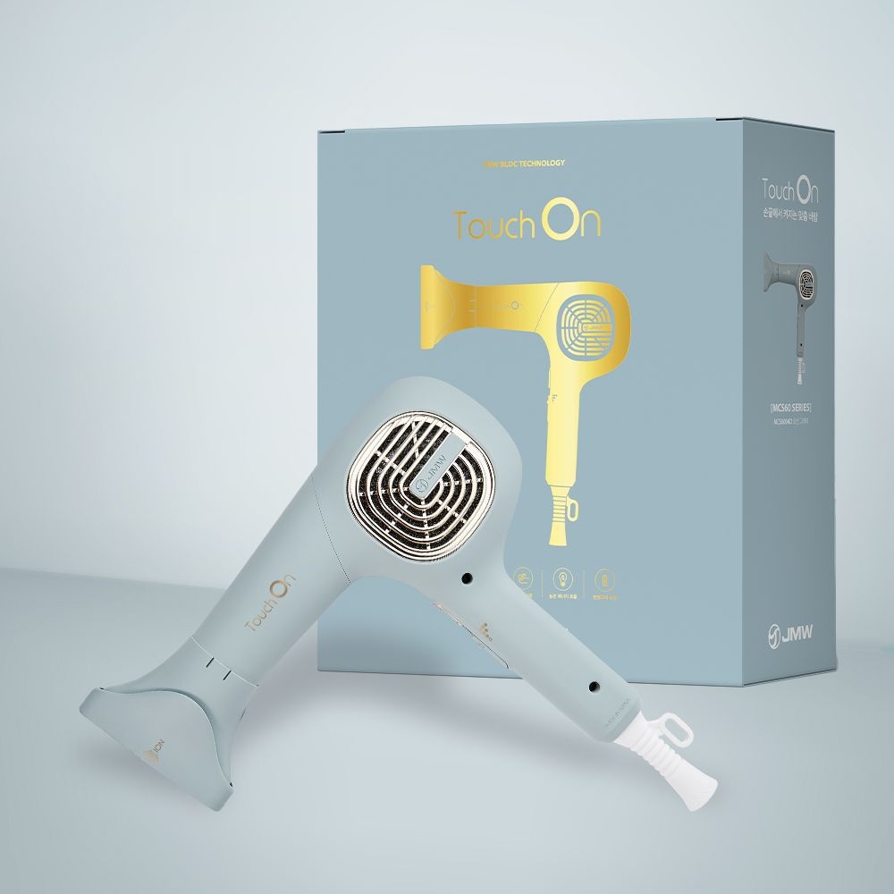 JMW 터치온 BLDC 항공모터 터치센서 헤어 드라이기 MCS6004D 오션그레이