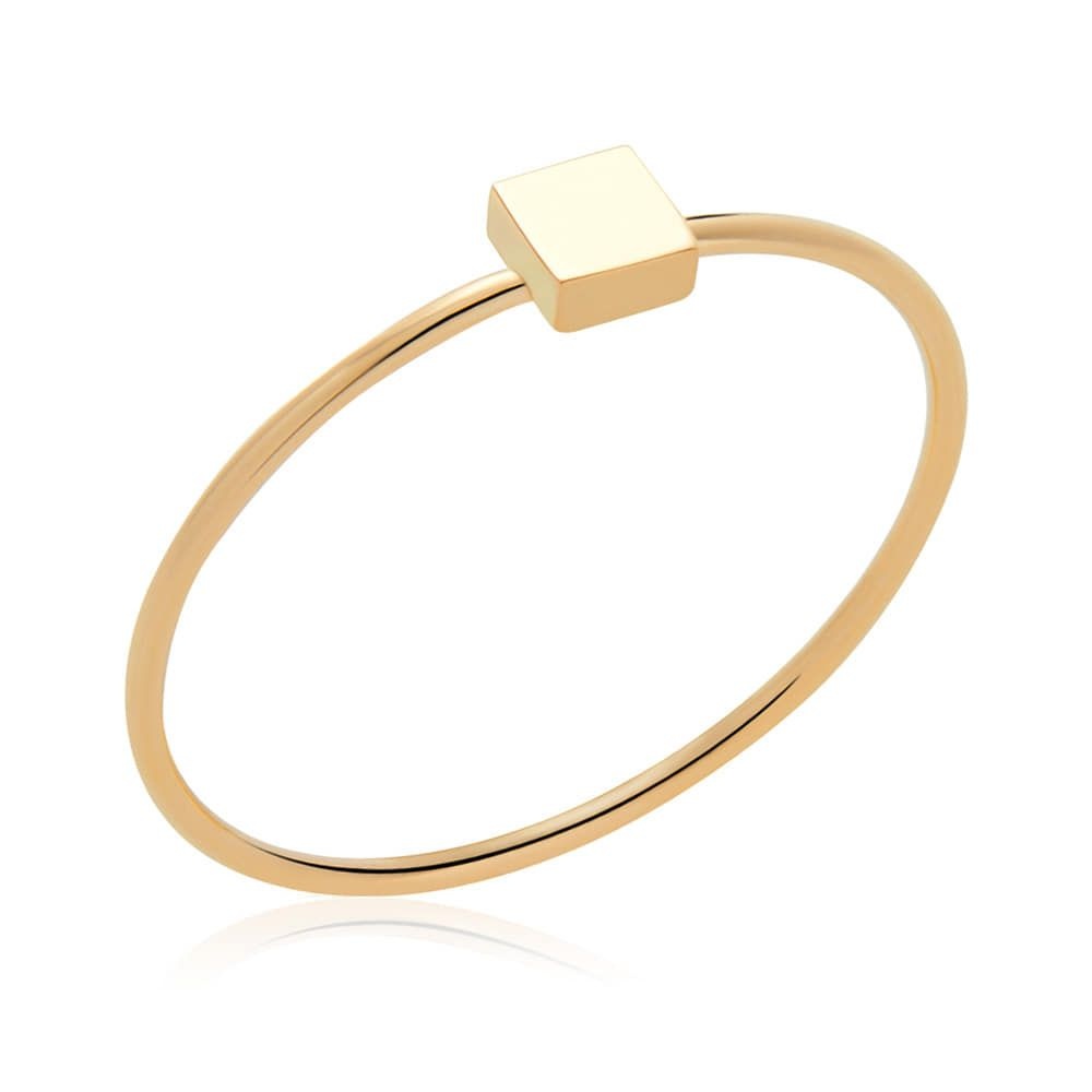 11월베스트) 14K 큐브 사각 코인 텐션링 반지 MOR40270