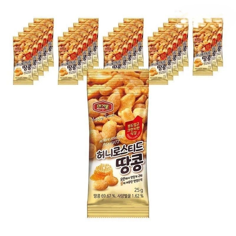머거본 허니로스티드 땅콩 25g 24봉