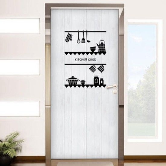 아트박스/꾸밈 ih837-모던키친쿡패널_현관문시트지