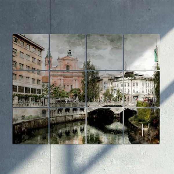 아트박스 (현대Hmall) 아트박스/꾸밈 ic943-멀티액자_수채화풍경(슬로베니아)