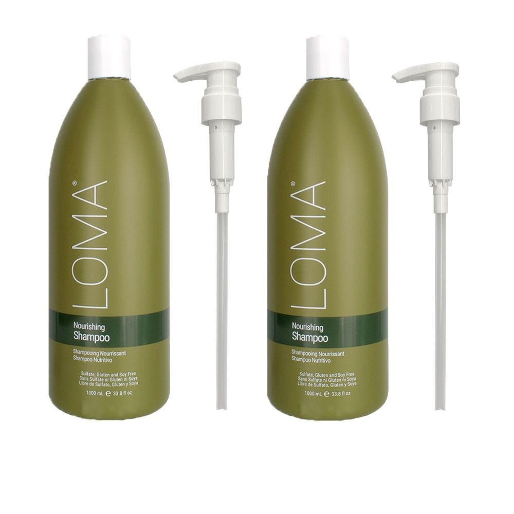 LOMA 로마 너리싱 샴푸 1000ml 2개세트 펌프포함