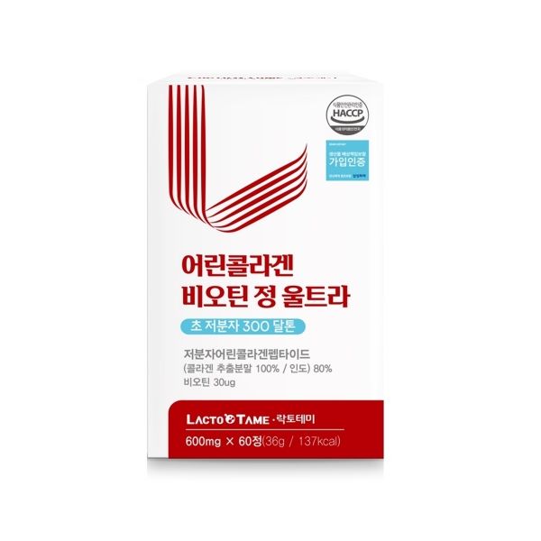 락토테미 어린콜라겐 비오틴 정 울트라 600mg x 60정