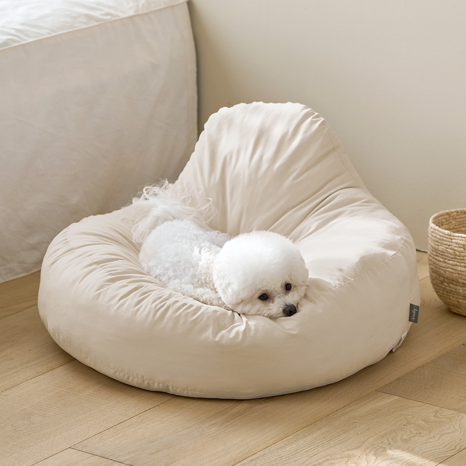 울리 [포토리뷰300P] 울리 펫 빈백 쇼파 고양이 강아지 방석 커버분리 (M/L)