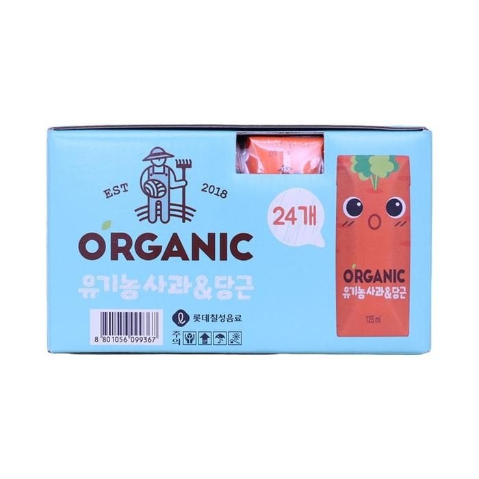 ORGANIC 사과당근 주스 125ml x 24 코스트코 마켓송지2508