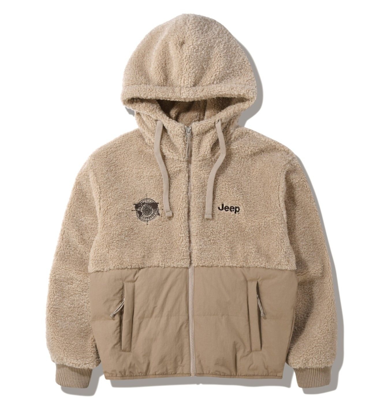 남여공용 뽀글이 우븐 블러킹 점퍼 자켓(Q4261)