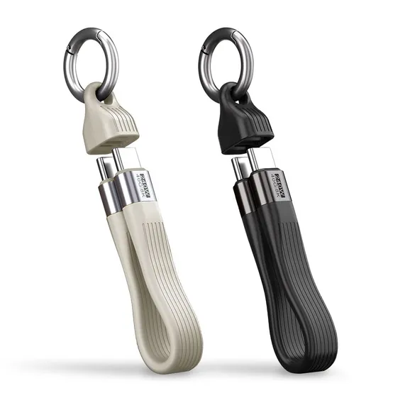 베이직기어 USB4 썬더볼트 호환 40Gbps PD 240W C타입 키링 고속 충전케이블