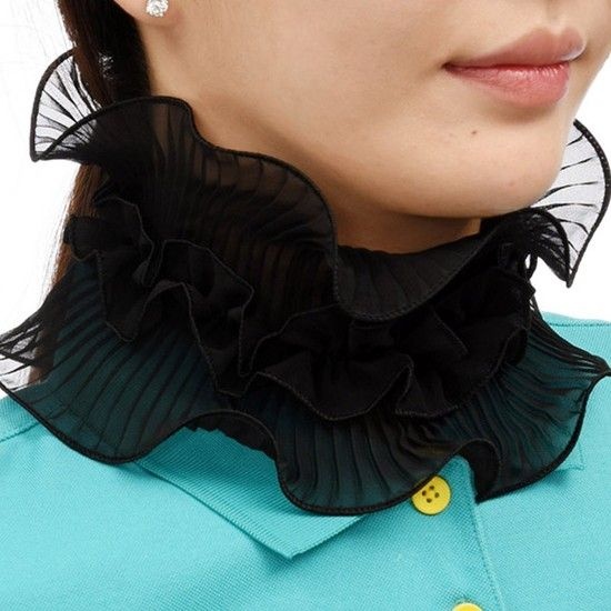 골피아 고운골프 여성 UV차단 레이스 목토시 GNIA01