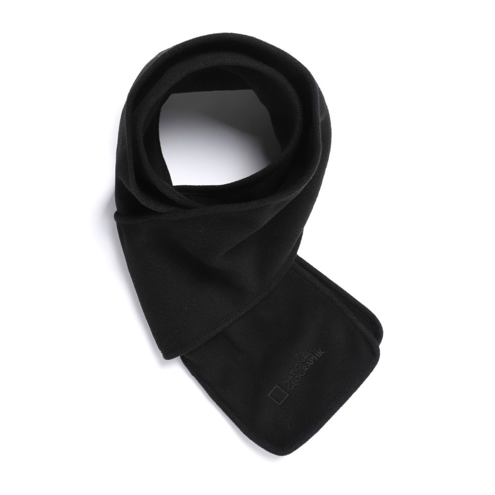 내셔널지오그래픽 [공식][정상가: 49,000원] N253AMS520 폴라텍플리스 머플러 BLACK