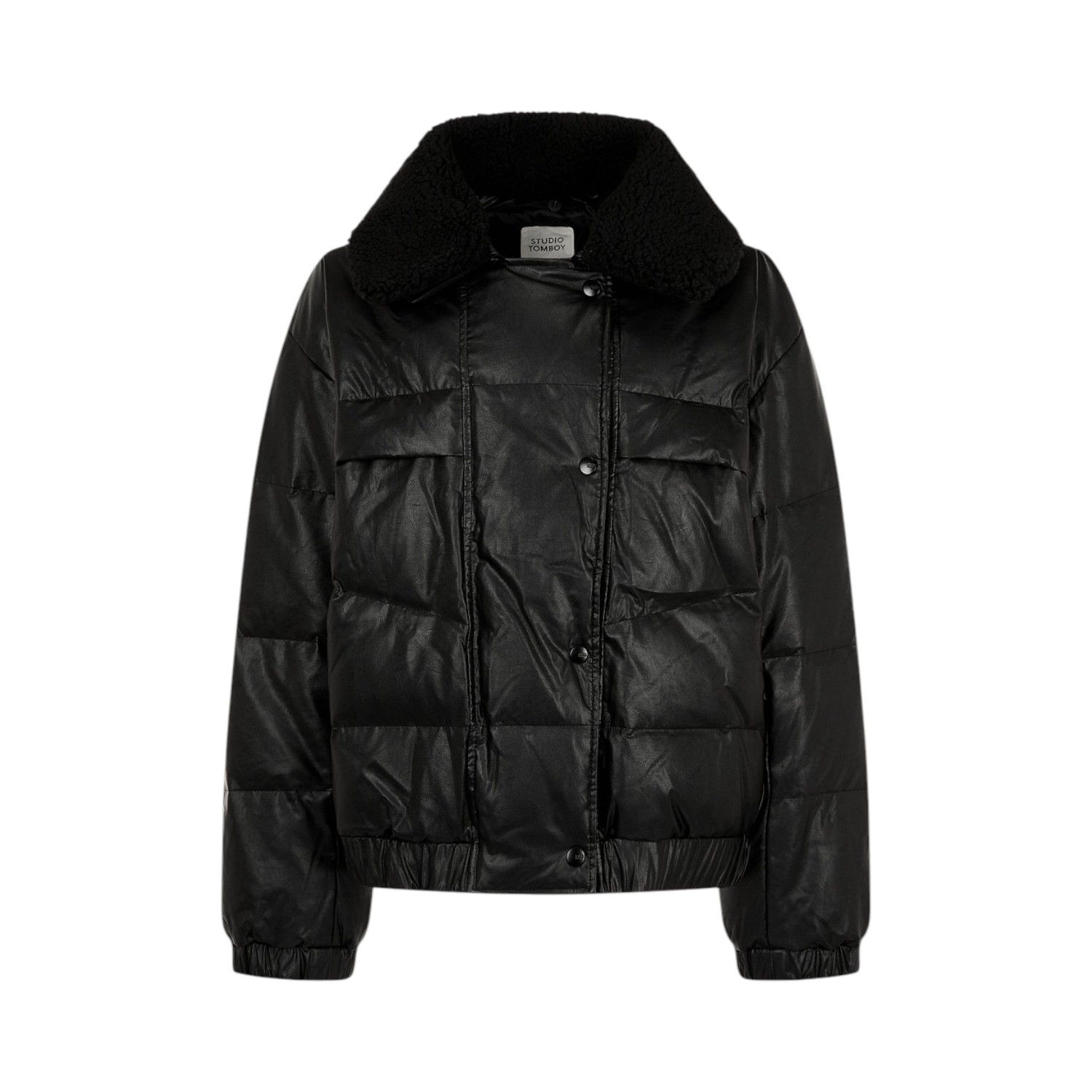 [롯데백화점] 스튜디오 톰보이 니트카라 레쟈 다운점퍼 9174414985 LE1220519518