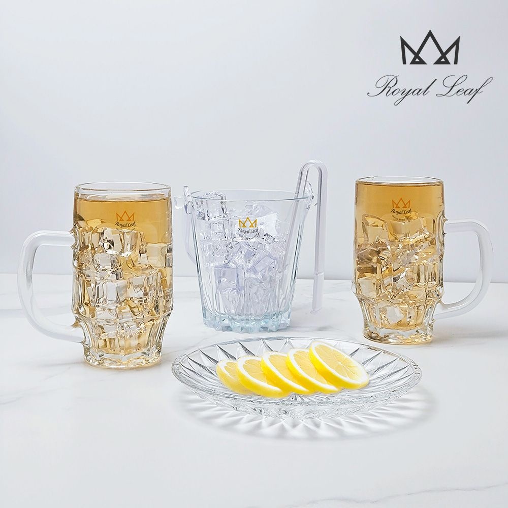 [롯데백화점] 로얄리프 YD 산토리 위스키 하이볼&맥주잔 대형 450ml 풀세트 / 클래식 여름 홈바