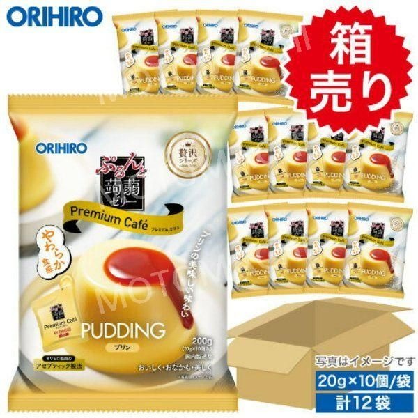 상세참조 [해외] 오리히로 푸룬토 곤약 젤리 프리미엄 카페 푸딩맛 1박스 12봉지