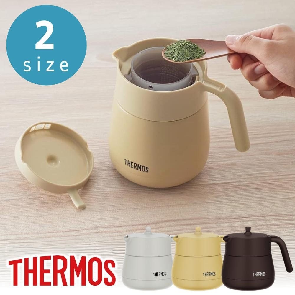 [해외] 써모스 보온 차 주전자 진공 테이블 포트 450ml 700ml TTE-450 TTE-700