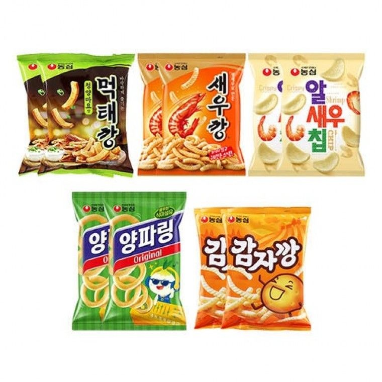 보보스컴퍼니협력사 농심 먹태깡 60g 2개 + 새우깡 90g 양파링 80g 알새우칩 68g 감자깡 75g