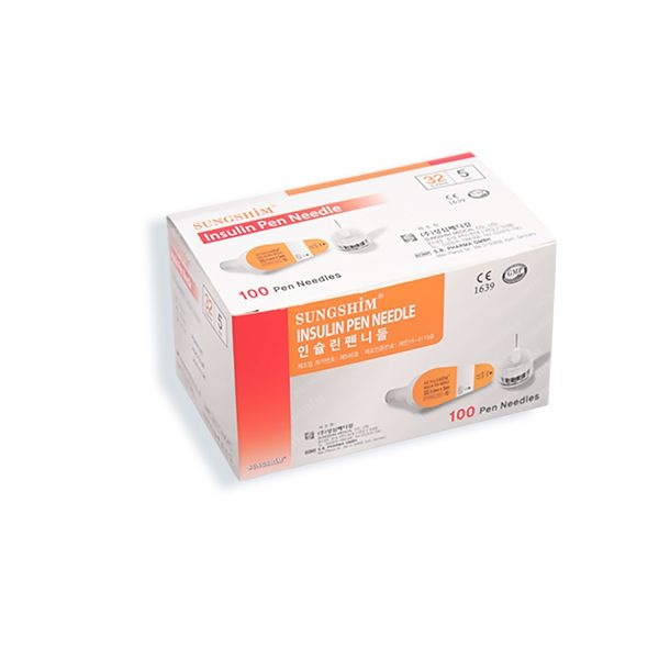 성심 성심당 성심 아큐젯 인슐린 펜니들 32G 5mm 100p 멸균주사침