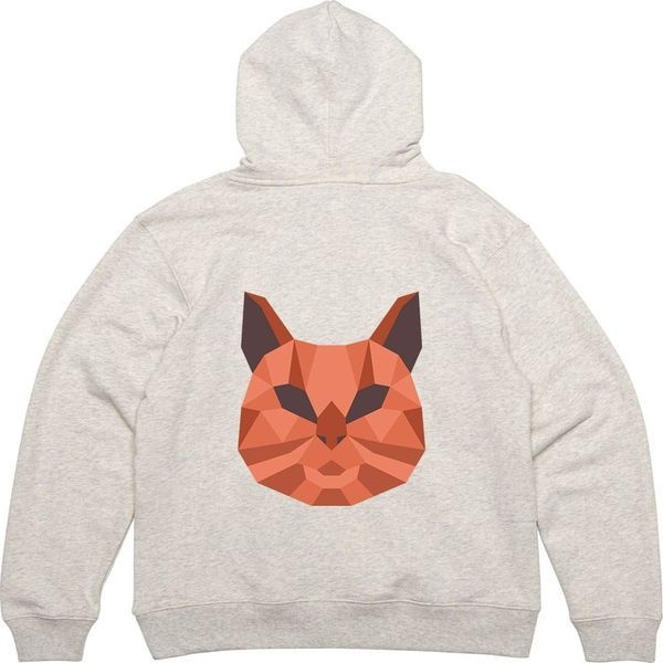 [하프클럽]모노무드 후드티 뒷면 퓨마 고양이과 맹수얼굴 디자인 옷