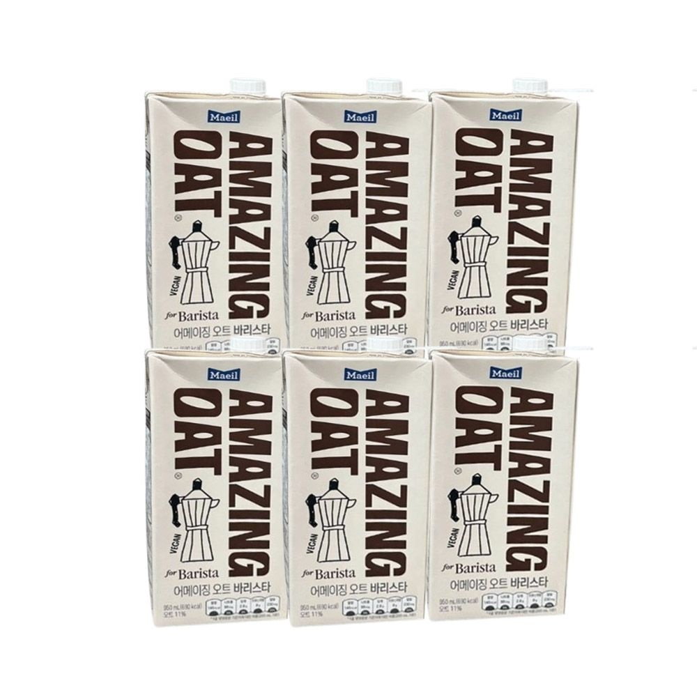어메이징 오트 바리스타 950ml x 6개 오트밀 귀리 우유 라떼