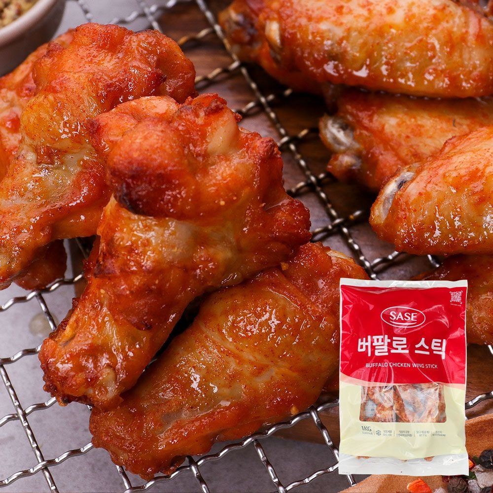 [오늘출발] 사세 버팔로스틱 1kg 에어프라이어 치킨 닭봉 치킨봉