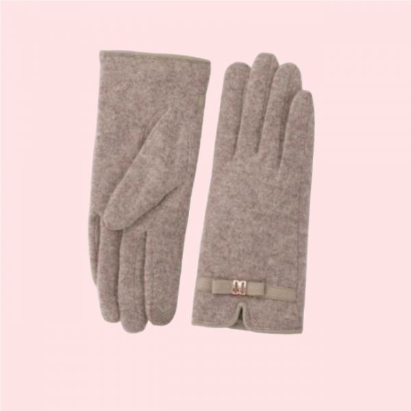 닥스 DCGV1F209I2 여성 여자 우먼스장갑 글러브 악세서리 베이지 DD리본 울 스마트폰 터치 4015746