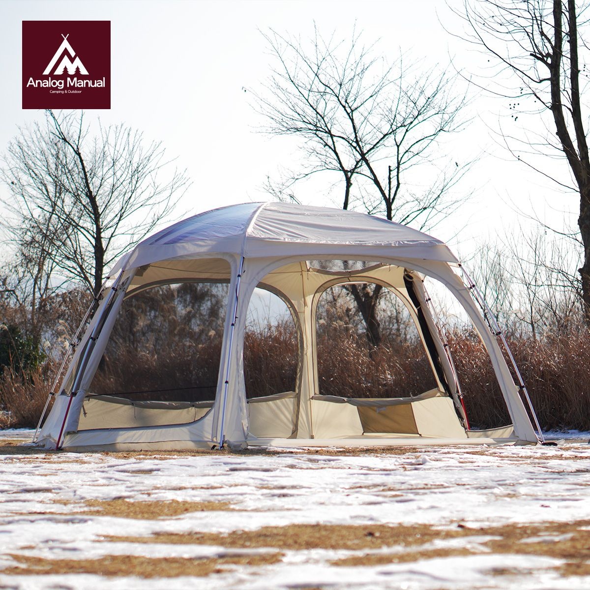 에르젠 아날로그매뉴얼 하이브쉘터 프리미엄 면쉘터 / 6면 개방형 쉘터 6각 자립형 텐트