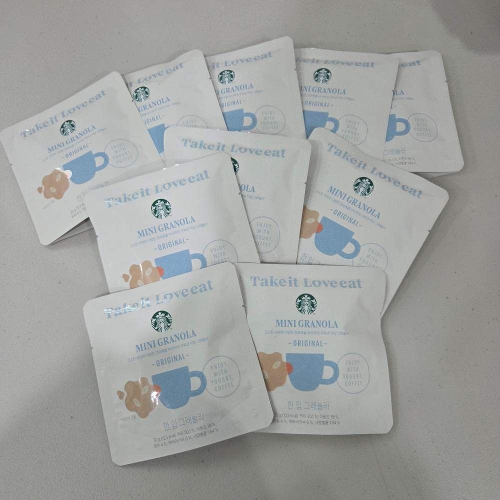 상품상세참조 스타벅스  한입 그래놀라 10개
